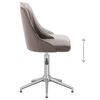 vidaXL Въртящи се трапезни столове, 2 бр, светлосиви, кадифе
