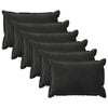 vidaXL Калъфка за възглавница 6 pcs HOUTEN Черно 50 x 75 cm Кадифе