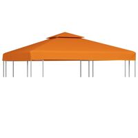 vidaXL Покривало за шатра, резервно, оранжево, 310 гр/м², 3х3 м