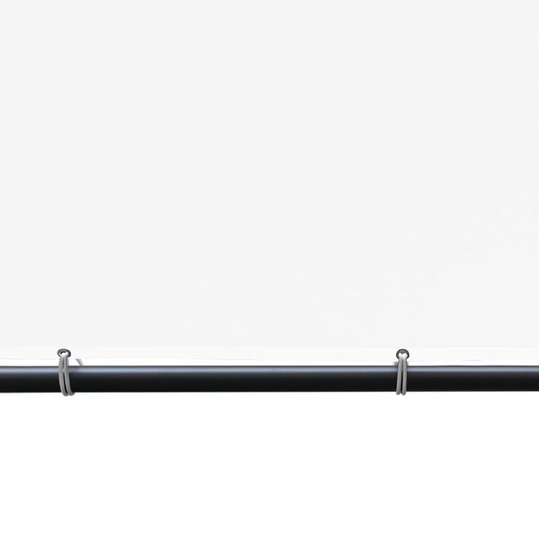 vidaXL Беседка с покрив, 4x4 м, бяла, 180 г/м²