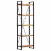 vidaXL Библиотека с 5 рафта, 60x30x180 см, регенерирано дърво масив