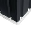 vidaXL Градинска барака за съхранение антрацит стомана 257x205x178 см