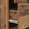 vidaXL Шкаф за книги Старо дърво 40 x 35 x 180 см Инженерно дърво
