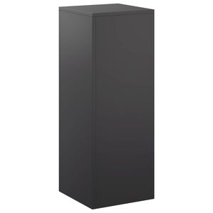vidaXL Стойка за растения Черно 30 x 30 x 80 cm Стомана