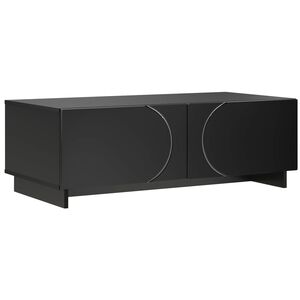 vidaXL Холна маса Черно 102 x 50,5 x 35 см Обработена дървесина