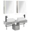 vidaXL Комплект шкафове за баня 5 pcs Бетонно сиво 53 x 15,5 x 70 см
