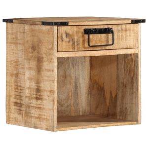 vidaXL Нощно шкафче, 40x30x37 см, масивно мангово дърво