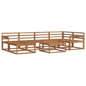 vidaXL Комплект дивани за открито 7 pcs Естествен