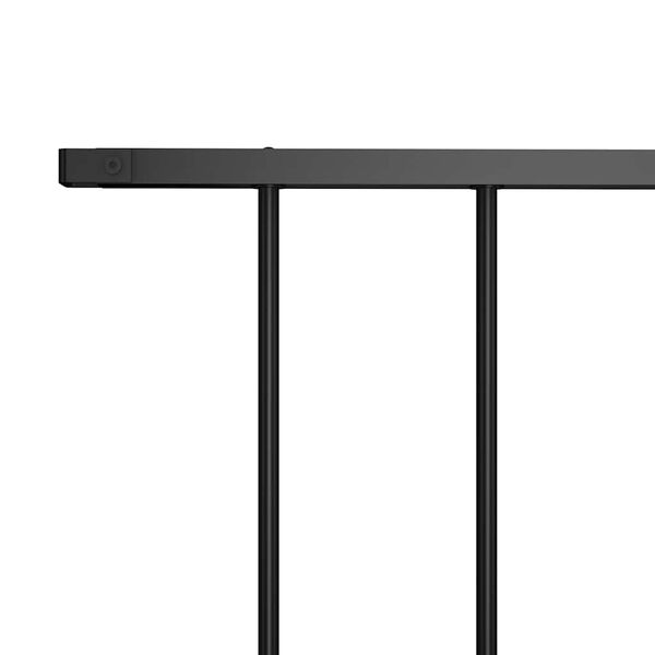 vidaXL Ограден панел Woerden прахово боядисана стомана 1,7x1,17 м черен