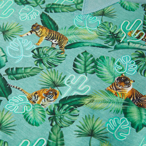 Детски суитшърт, светлозелен меланж, 116