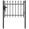 vidaXL Врата за ограда BOXTEL 103 x 124,5 см Прахово боядисана стомана