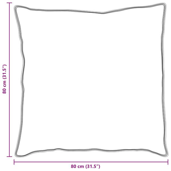 vidaXL Възглавница с възглавница 2 pcs Бяло 80 x 80 cm Памук