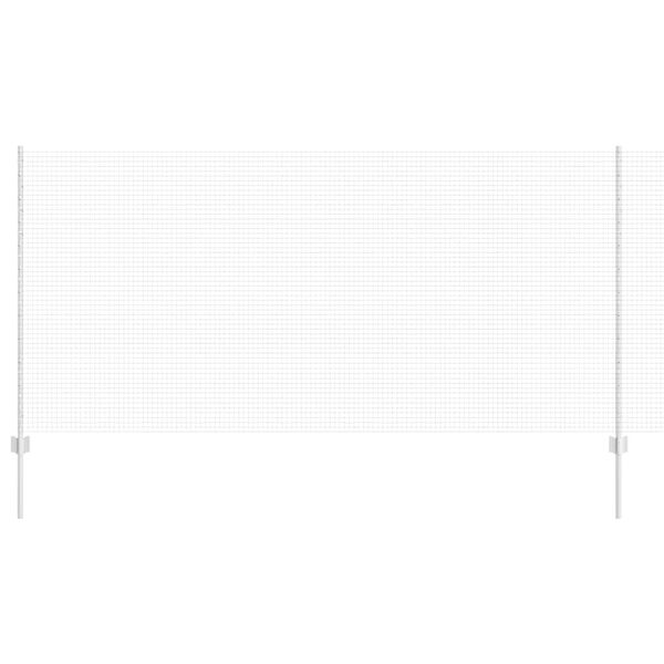 vidaXL Ограда с пост Сребрист 1,2 x 50 m Стомана