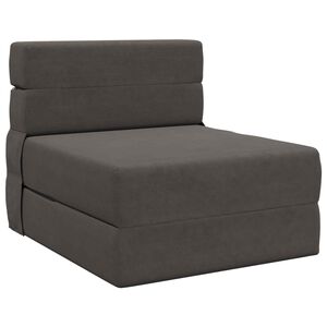vidaXL Сгъваем диван легло Тъмносиво 70 x 72 x 60 cm Текстил