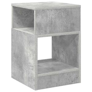 vidaXL Крайна масичка Циментено сиво 30,5 x 30 x 45 см
