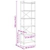 vidaXL Рафт за книги Димян дъб 40 x 30 x 85 см Инженерно дърво