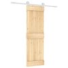vidaXL Преплъзваща се врата Естествено и бяло 70 x 210 cm