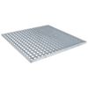 vidaXL Решетка Сребристо 60 x 60 x 2 cm Горещо поцинкована стомана