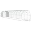 vidaXL Кокошарник Сребристо 1200 x 200 x 200 см Поцинкована стомана