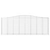 vidaXL Габионни кошници арка 25 бр 400x50x140/160см поцинковано желязо