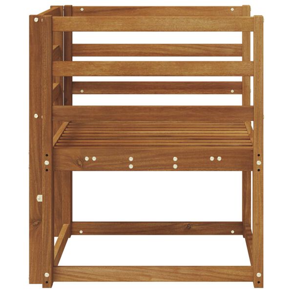 vidaXL Външен диван Солидно акациево дърво Естествен