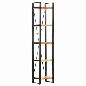 vidaXL Библиотека с 5 рафта, 40x30x180 см, манго масив