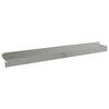 vidaXL Ограда за трева 10 pcs 100 x 10 x 8 см Стомана Сребристо