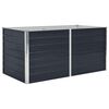 vidaXL Повдигната леха, 160x80x45 см, поцинкована стомана, антрацит