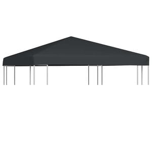 vidaXL Покрив за шатра, 310 г/м&sup2;, 3x3 м, сив