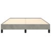 vidaXL Рамка за легло без матрак, светлосива, 140x200 см, кадифе