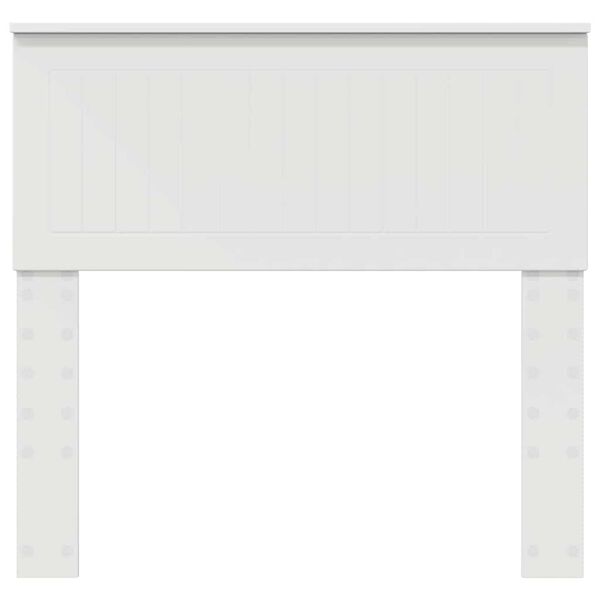 vidaXL Облегалка за глава с таблото Бяло 90 cm Инженерно дърво