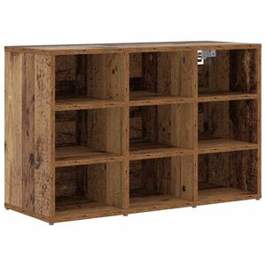 vidaXL Шкаф за обувки 77,5 x 30 x 51 см Инженерна дървесина