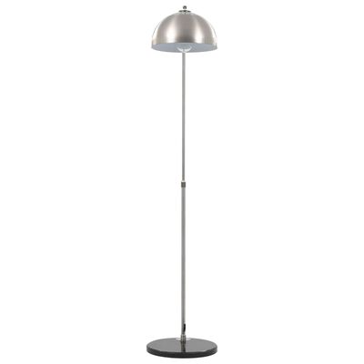 vidaXL Наземна лампа с арковиден дизайн, 60 W, сребриста, E27, 170 см