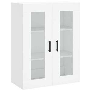 vidaXL Стенен шкаф бял 69,5x34x90 см