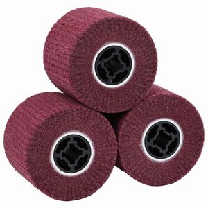 vidaXL Шлифовъчни ролки 3 бр. Червено 12 x 12 x 10 см