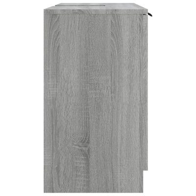 vidaXL Шкаф за баня, сив сонома, 64,5x33,5x59 см, инженерно дърво