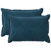 vidaXL Калъфка за възглавница 2 pcs HOUTEN Синьо 50 x 70 cm Кадифе