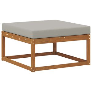 vidaXL Външна табуретка Солидно акациево дърво Естествен