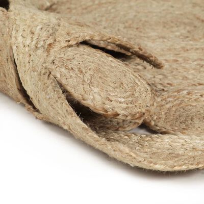 vidaXL Ръчно тъкан килим от юта, 150 см