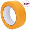 vidaXL Ленти за маскиране на художници 50 pcs Жълто 38mm x 50m Хартия