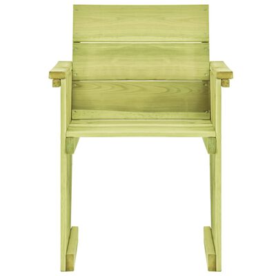 vidaXL Градински стол, импрегнирана борова дървесина