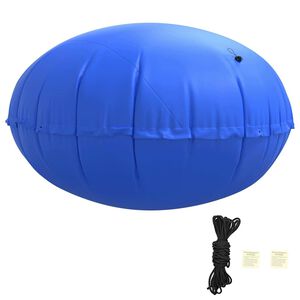 vidaXL Зимна плувна възглавница Синьо &Oslash; 310 x 180 см ПВЦ