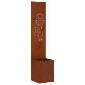 vidaXL Екран за градинска неприкосновеност Ръждясало 32 x 32 x 150 см