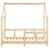 vidaXL Рамка за детско легло, 70x140 см, масивна борова дървесина