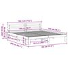 vidaXL Рамка за легло с таблото Бяло 180 x 200 cm Солидно борово дърво