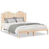 vidaXL Удължена рамка за легло без матрак 160x220 см, масивна дървесина