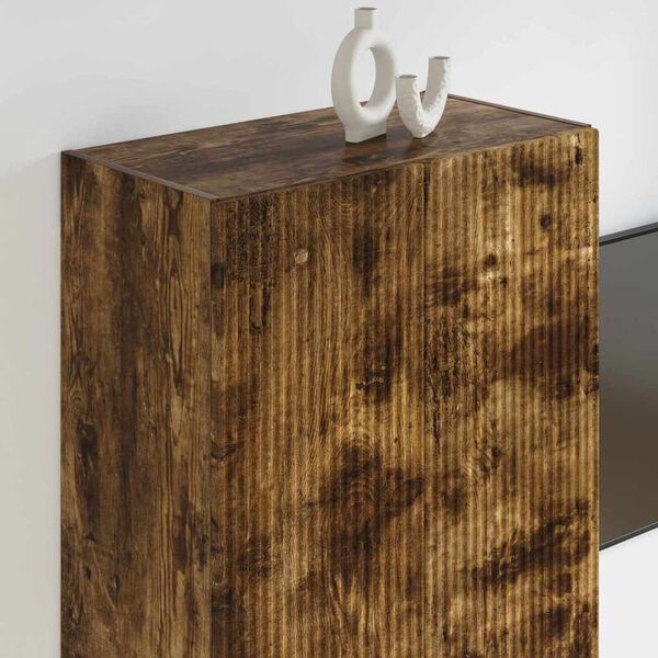 vidaXL TV стенен шкаф Димян дъб 59,5 x 31 x 100 см Инженерно дърво