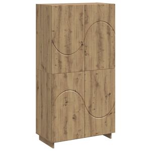 vidaXL Висок шкаф Дъб артизан 79 x 41 x 151 см Инженерна дървесина