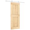 vidaXL Преплъзваща се врата Естествено и бяло 80 x 210 cm