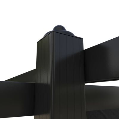 vidaXL Градинска пергола с прибиращ се покрив, 3x3 м, антрацит